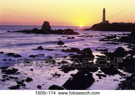 Picture - Pigeon Point Lighthouse, California, USA. Fotosearch