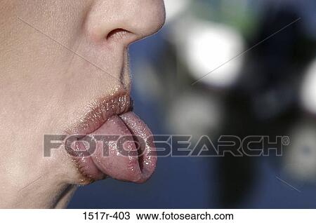 profile, mouth, tongue, body parts, lips, curling View Large Photo Image Stock Image - profile, mouth, tongue, body parts, lips, curling. Fotosearch