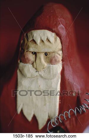 Stock Photography - red, Christmas, wooden, ornament, still life, figurine. Fotosearch