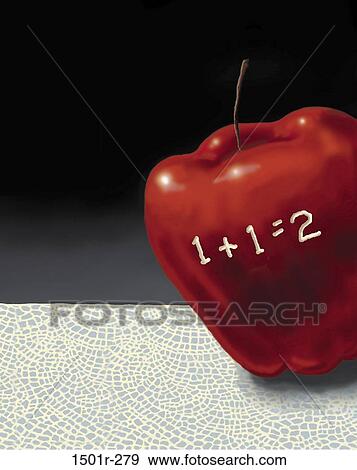School Apple by Braucht View Large Photo Image Stock Photo - School Apple by Braucht. Fotosearch