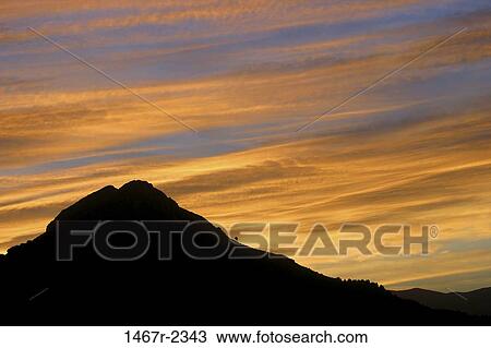 sky, morning, clouds, mountain, dusk, evening View Large Photo Image Stock Image - sky, morning, clouds, mountain, dusk, evening. Fotosearch