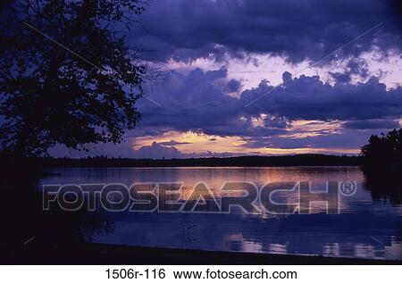 sky, reflection, water, night, clouds, dusk View Large Photo Image Stock Photograph - sky, reflection, water, night, clouds, dusk. Fotosearch