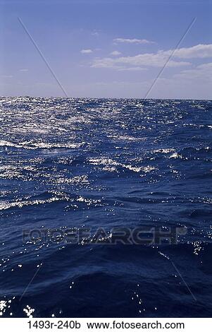 Stock Image - sky, water, sea, ocean, nature, horizon, rough. Fotosearch