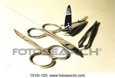 still life, scissors, tweezers, grooming, housewares, nail clippers View Large Photo Image Stock Photography - still life, scissors, tweezers, grooming, housewares, nail clippers. Fotosearch