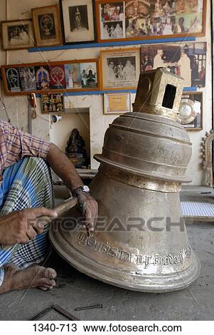 Artisan making a temple bell, Kumbakonam, Thanjavur, Tamil Nadu, India View Large Photo Image Stock Image - Artisan making a temple bell, Kumbakonam, Thanjavur, Tamil Nadu, India. Fotosearch