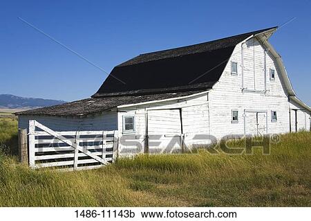 Barn in a field, near Twin Bridges, Bozeman, Montana, USA View Large Photo Image Stock Image - Barn in a field, near Twin Bridges, Bozeman, Montana, USA. Fotosearch