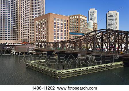Bridge across a river, Fort Point Channel, Boston, Massachusetts, USA View Large Photo Image Stock Image - Bridge across a river, Fort Point Channel, Boston, Massachusetts, USA. Fotosearch