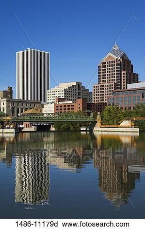 Buildings at the waterfront, Genesee River, Rochester, New York State, USA View Large Photo Image Stock Image - Buildings at the waterfront, Genesee River, Rochester, New York State, USA. Fotosearch