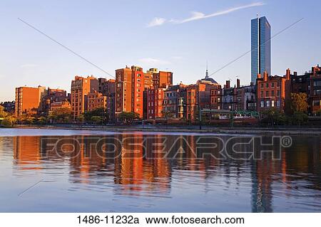 Buildings on the waterfront, John Hancock Tower, Back Bay, Boston, Massachusetts, USA View Large Photo Image Stock Image - Buildings on the waterfront, John Hancock Tower, Back Bay, Boston, Massachusetts, USA. Fotosearch