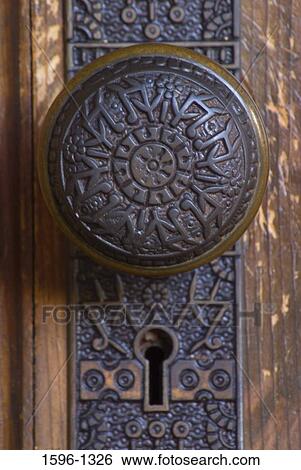 Stock Photograph - Close-up of a doorknob. Fotosearch