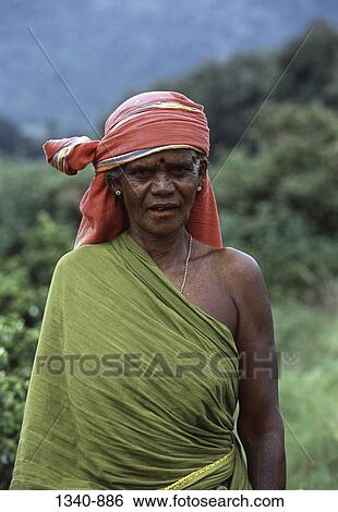 Close-up of a Kurumbar tribal woman standing, Anaikatti Hills, Tamil Nadu, India View Large Photo Image Stock Photograph - Close-up of a Kurumbar tribal woman standing, Anaikatti Hills, Tamil Nadu, India. Fotosearch