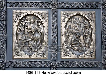 Close-up of carving on the door of a cathedral, St. Francis Cathedral, Santa Fe, New Mexico, USA View Large Photo Image Stock Image - Close-up of carving on the door of a cathedral, St. Francis Cathedral, Santa Fe, New Mexico, USA. Fotosearch