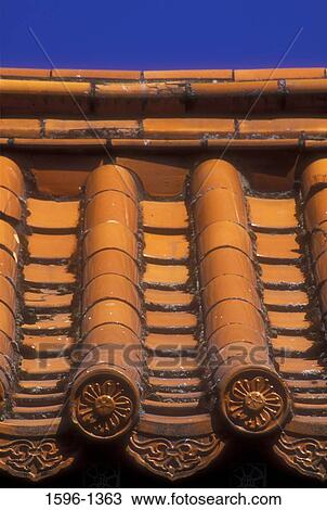 Close-up of roof tiles of a pagoda, Hing Hay Park, Seattle, Washington State, USA View Large Photo Image Stock Image - Close-up of roof tiles of a pagoda, Hing Hay Park, Seattle, Washington State, USA. Fotosearch