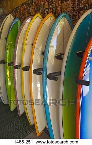 Close-up of surfboards in a store, North Shore, Hawaii Islands, USA View Large Photo Image Stock Image - Close-up of surfboards in a store, North Shore, Hawaii Islands, USA. Fotosearch