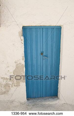 Closed door of a house, Oia, Santorini Island, Cyclades Islands, Greece View Large Photo Image Picture - Closed door of a house, Oia, Santorini Island, Cyclades Islands, Greece. Fotosearch