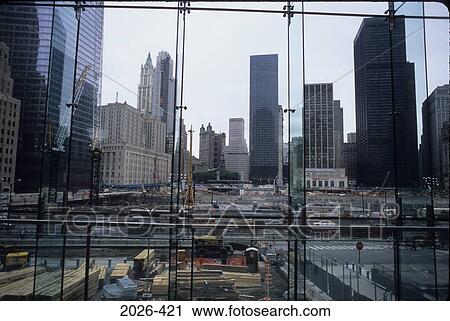 Construction site in a city, Freedom Tower, World Trade Center, Manhattan, New York City, New York State, USA View Large Photo Image Stock Image - Construction site in a city, Freedom Tower, World Trade Center, Manhattan, New York City, New York State, USA. Fotosearch