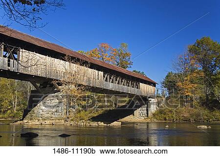 Covered bridge across a river, Blair Covered Bridge, Campton, New Hampshire, USA View Large Photo Image Stock Image - Covered bridge across a river, Blair Covered Bridge, Campton, New Hampshire, USA. Fotosearch