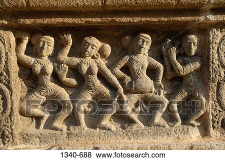 Dancing poses of Indian classical dance Bharatanatyam carved in stone wall of the outer prakaram of a temple, Airavatesvara Temple, Darasuram, Thanjavur District, Tamil Nadu, India View Large Photo Image Stock Photo - Dancing poses of Indian classical dance Bharatanatyam carved in stone wall of the outer prakaram of a temple, Airavatesvara Temple, Darasuram, Thanjavur District, Tamil Nadu, India. Fotosearch