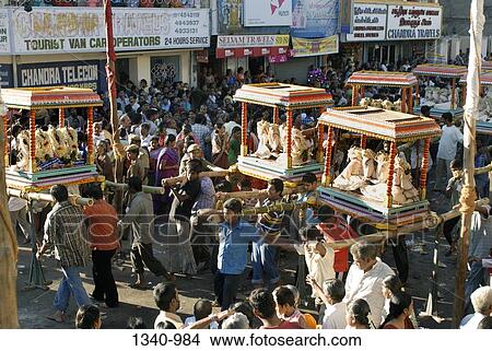 Devotees pulling a chariot temple, Kapaleeshwarar Temple, Mylapore, Chennai, Tamil Nadu, India View Large Photo Image Picture - Devotees pulling a chariot temple, Kapaleeshwarar Temple, Mylapore, Chennai, Tamil Nadu, India. Fotosearch