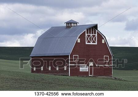 Facade of a barn in a field, Palouse, Washington State, USA View Large Photo Image Stock Photograph - Facade of a barn in a field, Palouse, Washington State, USA. Fotosearch