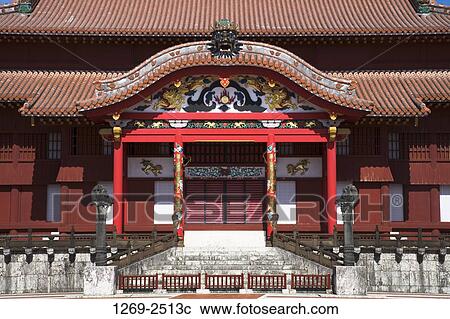Facade of a castle, Seiden, Shuri Castle, Naha, Okinawa Prefecture, Japan View Large Photo Image Stock Image - Facade of a castle, Seiden, Shuri Castle, Naha, Okinawa Prefecture, Japan. Fotosearch