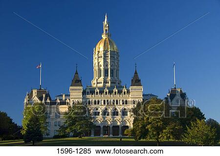 Facade of a government building, Connecticut State Capitol, Bushnell Park, Hartford, Connecticut, USA View Large Photo Image Stock Photography - Facade of a government building, Connecticut State Capitol, Bushnell Park, Hartford, Connecticut, USA. Fotosearch