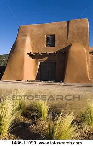 Facade of a museum, Laboratory of Anthropology, Museum Hill, Santa Fe, New Mexico, USA View Large Photo Image Stock Photo - Facade of a museum, Laboratory of Anthropology, Museum Hill, Santa Fe, New Mexico, USA. Fotosearch