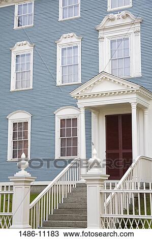Facade of a museum, Moffatt-Ladd House, Portsmouth, New Hampshire, USA View Large Photo Image Stock Image - Facade of a museum, Moffatt-Ladd House, Portsmouth, New Hampshire, USA. Fotosearch