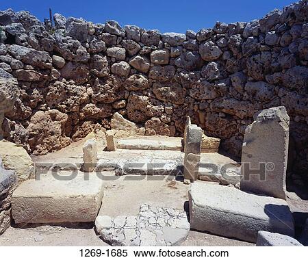 Ggantija Temple Gozo Island Malta View Large Photo Image Stock Photography - Ggantija Temple Gozo Island Malta. Fotosearch