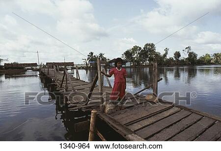 Girl standing on a pier, Alappuzha, Alappuzha District, Kerala, India View Large Photo Image Picture - Girl standing on a pier, Alappuzha, Alappuzha District, Kerala, India. Fotosearch