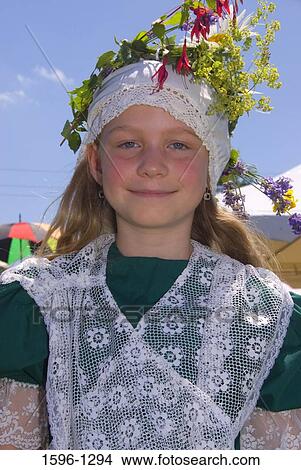 Girl wearing traditional clothing in a festival, Salem World Beat Festival, Riverfront Park, Salem, Oregon, USA View Large Photo Image Picture - Girl wearing traditional clothing in a festival, Salem World Beat Festival, Riverfront Park, Salem, Oregon, USA. Fotosearch