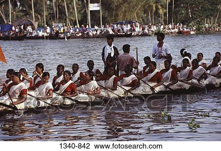 Group of people participating in a traditional snake boat racing, Nehru Trophy Boat Race, Alappuzha, Alappuzha District, Kerala, India View Large Photo Image Stock Image - Group of people participating in a traditional snake boat racing, Nehru Trophy Boat Race, Alappuzha, Alappuzha District, Kerala, India. Fotosearch