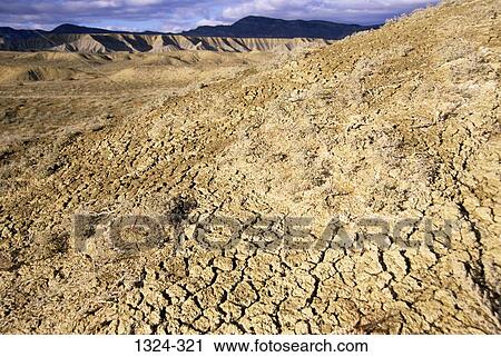 High angle view of a dried mud surface, Book Cliffs Recreation Area, Grand Junction, Colorado, USA View Large Photo Image Stock Image - High angle view of a dried mud surface, Book Cliffs Recreation Area, Grand Junction, Colorado, USA. Fotosearch