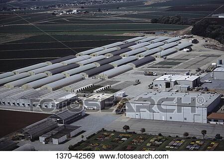 High angle view of vegetable greenhouses, Salinas, California, USA View Large Photo Image Stock Photo - High angle view of vegetable greenhouses, Salinas, California, USA. Fotosearch