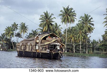 House boat in a lake, Alappuzha, Alappuzha District, Kerala, India View Large Photo Image Stock Image - House boat in a lake, Alappuzha, Alappuzha District, Kerala, India. Fotosearch