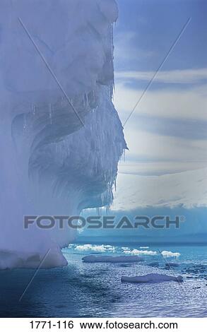 Icicles on an iceberg in the sea, Penola Strait, Antarctica View Large Photo Image Stock Photograph - Icicles on an iceberg in the sea, Penola Strait, Antarctica. Fotosearch
