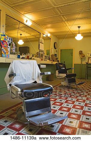 Interior of a barber shop, Hirbour Barber Shop Museum, Butte, Montana, USA View Large Photo Image Stock Image - Interior of a barber shop, Hirbour Barber Shop Museum, Butte, Montana, USA. Fotosearch