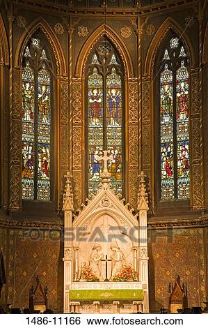 Interior of a church, St. Peter's Episcopal Church, Albany, New York State, USA View Large Photo Image Stock Photograph - Interior of a church, St. Peter's Episcopal Church, Albany, New York State, USA. Fotosearch