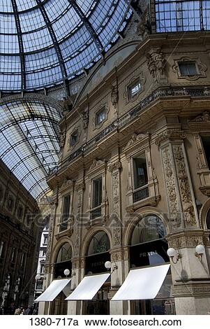 Interior of a shopping mall, Galleria Vittorio Emanuele II, Milan, Lombardy, Italy View Large Photo Image Stock Image - Interior of a shopping mall, Galleria Vittorio Emanuele II, Milan, Lombardy, Italy. Fotosearch