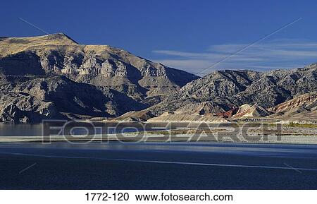 Lake in front of a mountain, Owl Creek Mountains, Boysen State Park, Wyoming, USA View Large Photo Image Stock Image - Lake in front of a mountain, Owl Creek Mountains, Boysen State Park, Wyoming, USA. Fotosearch