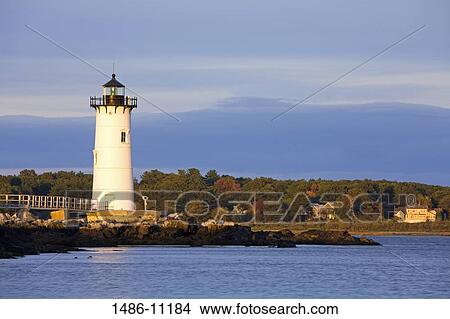 Lighthouse on an island, Portsmouth Harbor Light, Portsmouth Harbor, New Castle, New Hampshire, USA View Large Photo Image Picture - Lighthouse on an island, Portsmouth Harbor Light, Portsmouth Harbor, New Castle, New Hampshire, USA. Fotosearch