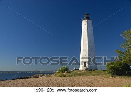 Lighthouse on the coast, New Haven Lighthouse, Lighthouse Point Park, New Haven, Connecticut, USA View Large Photo Image Stock Photography - Lighthouse on the coast, New Haven Lighthouse, Lighthouse Point Park, New Haven, Connecticut, USA. Fotosearch