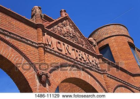 Stock Photo - Low angle view of a building, Anaconda, Montana, USA. Fotosearch