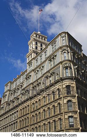 Low angle view of a building, Powers Building, Rochester, New York State, USA View Large Photo Image Stock Photo - Low angle view of a building, Powers Building, Rochester, New York State, USA. Fotosearch