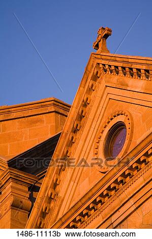 Low angle view of a cathedral, St. Francis Cathedral, Santa Fe, New Mexico, USA View Large Photo Image Stock Image - Low angle view of a cathedral, St. Francis Cathedral, Santa Fe, New Mexico, USA. Fotosearch