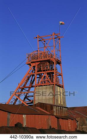 Low angle view of a headframe, Big Pit National Coal Museum, Blaenavon, Monmouthshire, Wales View Large Photo Image Stock Image - Low angle view of a headframe, Big Pit National Coal Museum, Blaenavon, Monmouthshire, Wales. Fotosearch