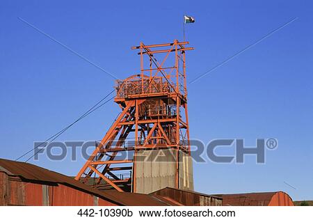 Low angle view of a headframe, Big Pit National Coal Museum, Blaenavon, Monmouthshire, Wales View Large Photo Image Stock Image - Low angle view of a headframe, Big Pit National Coal Museum, Blaenavon, Monmouthshire, Wales. Fotosearch