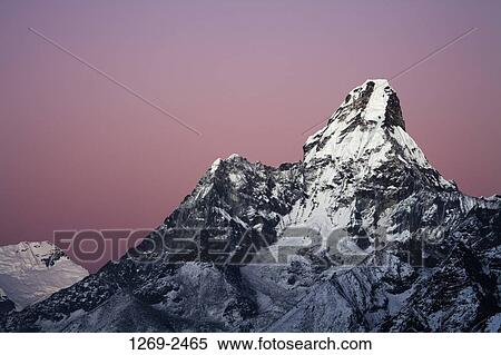 Low angle view of a mountain, Ama Dablam, Sagarmatha National Park, Nepal View Large Photo Image Stock Photography - Low angle view of a mountain, Ama Dablam, Sagarmatha National Park, Nepal. Fotosearch