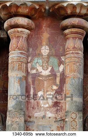 Low angle view of a mural painted on the wall of a temple, Airavatesvara Temple, Darasuram, Thanjavur District, Tamil Nadu, India View Large Photo Image Stock Image - Low angle view of a mural painted on the wall of a temple, Airavatesvara Temple, Darasuram, Thanjavur District, Tamil Nadu, India. Fotosearch