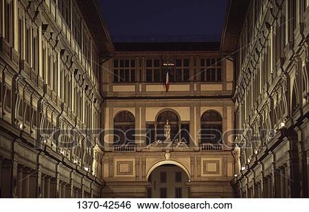 Low angle view of a museum, Uffizi Gallery, Florence, Tuscany, Italy View Large Photo Image Stock Photograph - Low angle view of a museum, Uffizi Gallery, Florence, Tuscany, Italy. Fotosearch